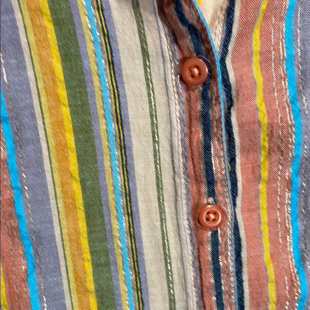 Pilcro Multicolor Striped Button Down Shirt - Picture 5 of 10